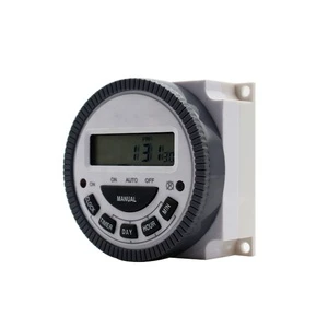 SLYB 220V 30A Smart Automatic Programmable Digital Electronic Timer Switch TM619 with Battery 50/60Hz Industrial Home Use