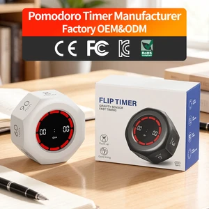 Manufacturer 1 3 5 15 30 60 90 Minutes Flip Digital Kitchen Cube Gravity Desk Visual Classroom Focus Kids Study Pomodoro Timer