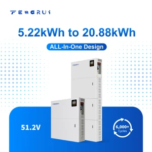 Brand New 102Ah Lithium Ion Battery 51.2V 5.22kWh 10.44kWh 15.66kWh 20.88kWh Storage Battery All In One With Hybrid Inverter