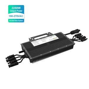 2000W 2250W IP67 Waterproof Solar Inverter Single Phase Grid Tie 230VAC Micro Inverter for Residential Power Micro Inverter