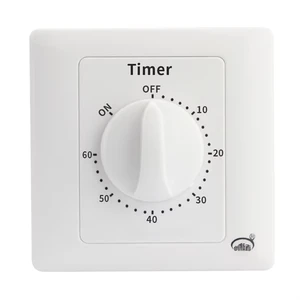 Intelligent Mechanical Plastic Countdown Timer Switch 30Min Electrical Timer AC 220V 10A White 2000W Easy Installation