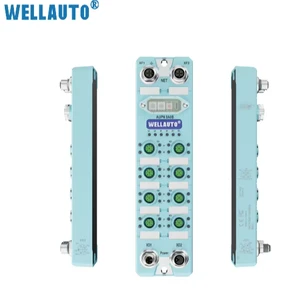 WELLAUTO AUPN 8A0B IO-LINK Master Profinet-RT 8 Configurable Class A/B IP67 2x24VDC Power Supply CE/ROHS Certified 2x M12 D-code