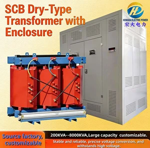 Hongda Mini Dry Transformer 400KVA/10KV 35KV 400V/220V 50/60Hz Three Phase Power for School & Community
