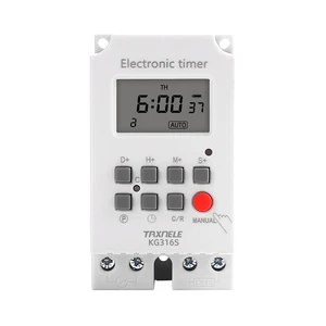 KG316S High Load 30A 220V 7 Days Weekly Digital Electronic Lighting Timer Interval 1 Second Power Direct Output