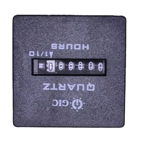 Portable Eco-Friendly 5V 50/60Hz Hour Meter LA25F1(K) GIC Countdown Timer with 10H Max Setting PVC Material Industrial Use