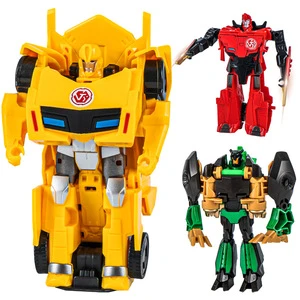 Hand-Made Plastic Transforming Robot Car and Dinosaur Model Street Stall Toys for Boys Wholesale