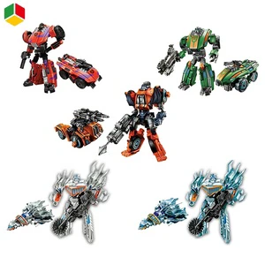 QS High Quality Popular Transforming Robot Deformation Car Toys 5 in 1 Transformable Toys for Kids