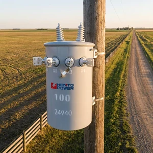 IEC60076 High IP Rating 1000KVA Single Phase Pole Mounted Transformer 11KV/230V for Tropical / Humid Climate Sites Manufacture