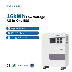 High Quality 16kWh 51.2V 314Ah IP20 Grade A LiFePO4 Cells Integrated Inverter And Battery Packs Home Energy Storage System