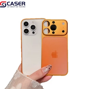 Metal Frame Aluminum Alloy Integrated Matte Back Sticker Suitable for 13-16 Pro/Promax Transforms Into iPhone 17pro/17promax
