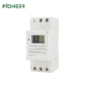 AHC15A Factory Price Weekly Digital LCD Programmable Timer Switch 220V-240V 15A Current Microcomputer Battery Powered