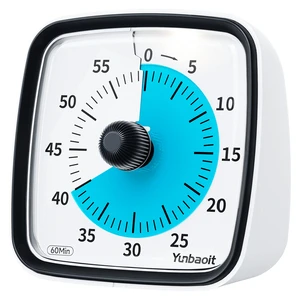 60-Minute Night Light Visual Timer Yunbaoit Silent Classroom Clock Time Management Tool Kitchen Countdown Clock Home School Work