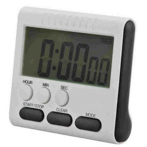 Magnetic Liquid Crystal Digital Timer Alarm Count Up& Down Clock to 24 Hours Magnetic LCD Digital Kitchen Timer with Loud