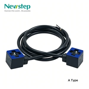 DIN 43650 Form A Solenoid Valve Connector 2P+E 3P+E IP67 Waterproof Valve Connector With LED Indicator For Industrial