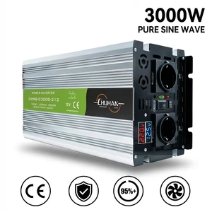3KW 500W 1000W 1500W 2000W 3000W 5000W 6000W Power Inverter 12V 24V 48V DC to 110V 220V AC Pure Sine Wave Off Grid Inverter