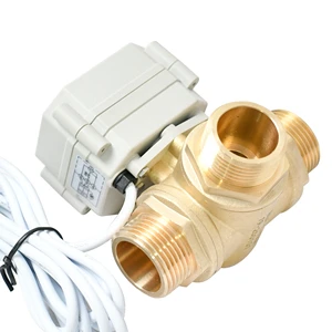 A20-T25-B3-C Tonhe 3 Way DN25 Male Thread DC12V DC24V Electric Valve