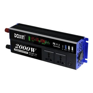 Power Invater 12V/24V Auto Optional to 220v 1000w / 2000w Home Appliances, Car Trip Power Inversor Converter DDB Multi-Output