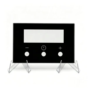 OEM Custom Oven Timer Glass 3-6mm Fine Polished Edge Laser Drilling & Grooving Custom Silk Screen Printing