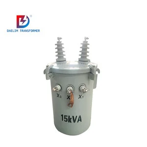 High Quality Pole Mounted Transformer Single Phase 5kVA 380V Aluminum Winding Durable Design