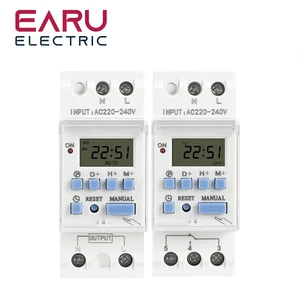 Electronic Weekly 7 Days Programmable Digital TIME Relay Timer Switch Control AC 220V 230V 12V 24V 48V 16A Din Rail Mount THC15A