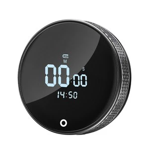 USB-Charging Rotary Rotating Electronic Timer with Magnetic Attachment for Kitchen Baking and Student Time-Countdown Management