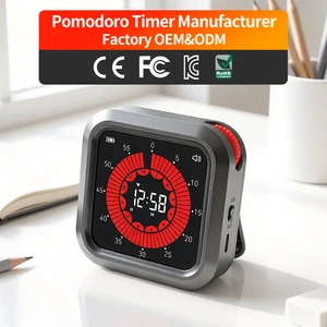 Magnet Back Digital Visual Kitchen Countdown Pomodoro Technique Productivity Cube Minutes Timers Tomato Kids Focus Study Timer