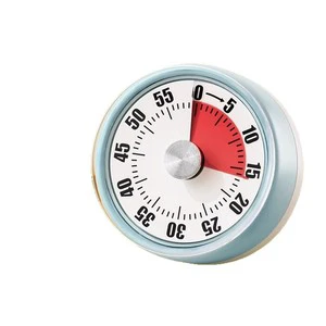 60 Minute Round Shape Kitchen Cooking Timer Magnetic Mechanical Countdown Alarm Visual Timer for Kids