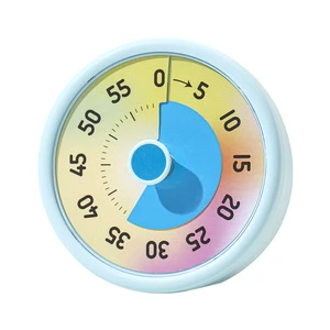 New Design 60 Minutes Visual Timer High Quality OEM Kitchen Timers Kids Study Countdown Timer Alarm Clock