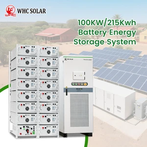 137.5KVA 215kwh ESS AC220V-380V 100KW Hybrid Inverter Off Grid Phosphate Lifepo4 For Solar Power System Lifepo4 Battery Storage