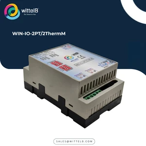 IO Module with 2 PT100/PT1000 & 2 Thermocouple J/K Inputs, MQTT over WiFi Wireless Data Logger