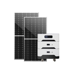 Solar Off-Grid Power Generation System 220V Household Air Conditioning Full Set Energy Storage Reverse Control Monocrystalline