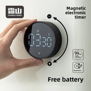 Shuangshan Kitchen Timer Special Timer for Studying Magnetic Time Manager Electronic Countdown Reminder Digital Display 1-6