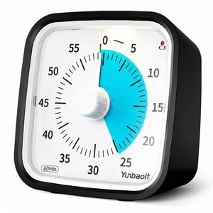OEM Yunbaoit 60-Minute Silent Clock Kids Study Timer Classroom Kitchen Office Portable Time Timer Google Countdown Visual Timer