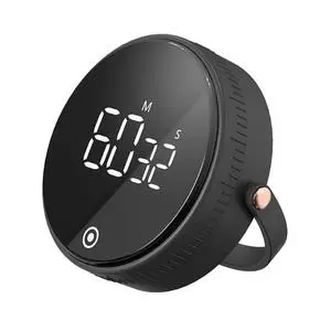 Household Rotating Timer Kitchen Countdown Timer, Multifunction Stopwatch Magnetic Suction Design for Work/Study/Home