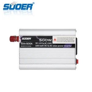 Suoer 12V DC 240V AC 500W Inverter 500watt Modified Sine Waveform Output Inverter for Home Use