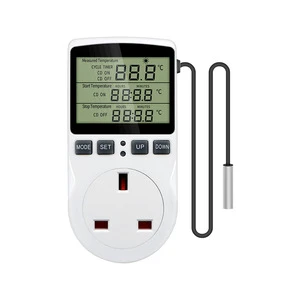 Smart Digital Thermostat Countdown Timer Temperature Control Plastic Material IP43 Rated European/American/Australian Standards