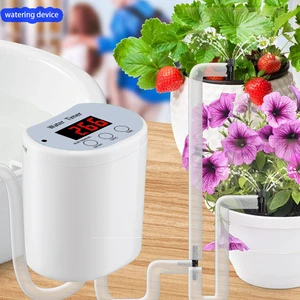 Automatic Indoor Plant Drip Irrigation Kit with Smart Digital Programmable Water Timer DIY Home Self-Watering System