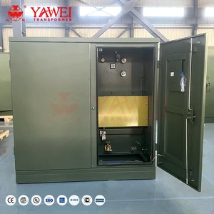 YAWEI 100kva 13.8kv 50kva Three-phase Pad-mounted Transformer Electricity Disitribution Transformers Price ISO Power ONAN 0.4