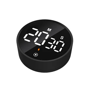 Manual Countdown Mechanical Cooking Timer Cooking Shower Study Stopwatch Kitchen Magnetic Rotary LED Digital Timer