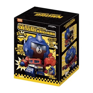 Blokees Transformer & Brown Bear Optimus Prime Figure Mokoo Series Original Genuine Assemble Building Block Toy