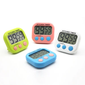 Digital Countdown Timer Electronic Switch Portable Mini Kitchen Timer with Voice Alarm