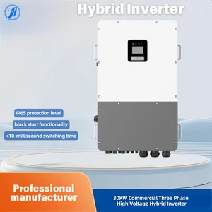 High Quality Three Phase High Voltage 30k 30000kw Hybrid Inverter Suitable for Commercial and Industrial US Grids Standard