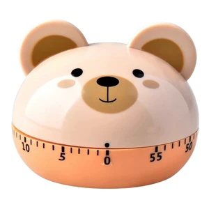 60-Minute Mechanical Timer in the Shape of Cute Bear