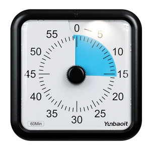 Yunbaoit 60 Minute Visual Timer Kitchen Classroom Desk Magnetic Clock Kids Pomodoro Study Timer Clock Visual Countdown Timers