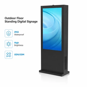 -40C To 55C Industrial AC Cooling Timer Switch Drive-Thru Menu Board Outdoor Digital Signage Display
