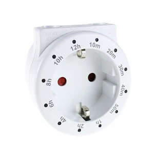 EU 12 Hour Countdown Timer Switch Socket Programmable Electronic Timer Socket Eco-Friendly White 15A