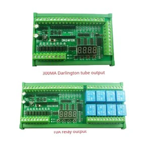 Eletechsup DN24F08 DN23E08 8AI-8DI-8DO Multifunction IO Expand Module RS485 Modbus RTU Open PLC LED Current Voltage Sensor NANO
