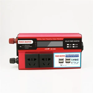Car Power Inverter 500W 1000W 2000W Dc 12v/24v to Ac 110V/220v 4USB Dc 12v Ac 220v Dc to Ac Converter