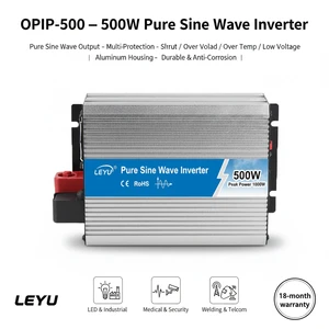 OPIP-500 500W Inverter 12V 24V To 110V 220V Pure Sine Wave Inverter Converter With USB Charging