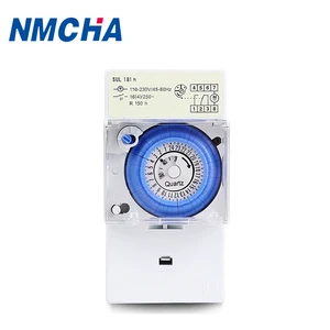NMCHA 24 Hours Electronic Timer Switch Battery Powered SUL181H 110-230VAC 50/60Hz Daily Program 16A Industrial Use
